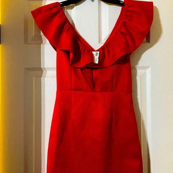 slim fit dress slacks Angelia Strapless Rose Applique Bodycon Mini Dress • Shop American Threads Women's Trendy Online Boutique Red / L